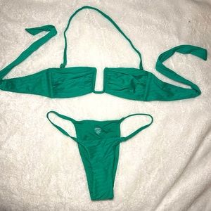 Monday swimwear green bikini